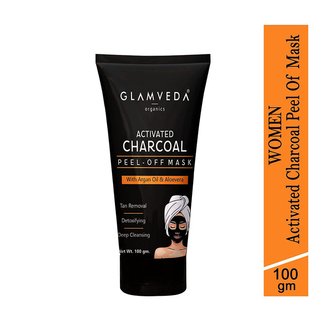 Glamveda Activated Charcoal Peel Off Mask-100gm