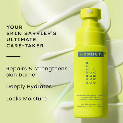 Hyphen 2% Ceramide-Peptide Complex Barrier Repair Face Moisturizer | 50ml