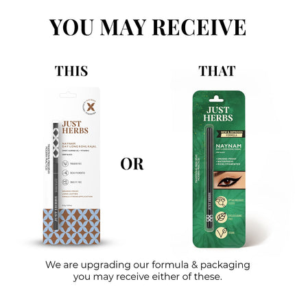 Just Herbs Retractable 2 in 1 Herbal Eyeliner + Kajal with Almond Oil & Vitamin E 11-0.3g