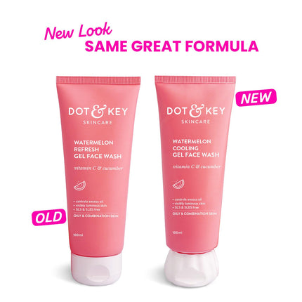 Dot & Key Watermelon Cooling Gel Face Wash With Vitamin C & Cucumber-100ml