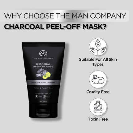 The Man Company Activated Charcoal Peel Off Face Mask-100gm