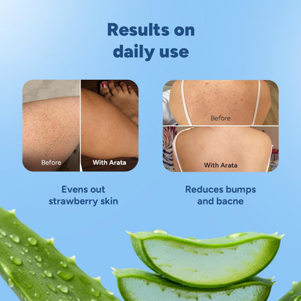 Arata 1% Salicylic Acid Body Wash (600ml) For Body Acne & Dry Skin