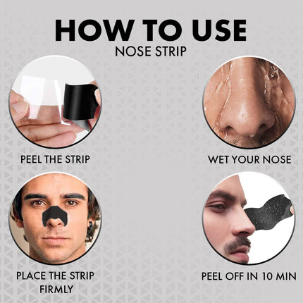 UrbanGabru Nose Strip with BHA Serum | Nose Strips for Blackhead-4 Strips