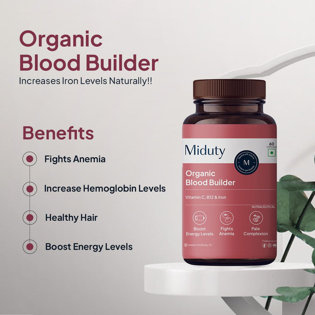 Miduty Organic Blood Builder 60 Capsules