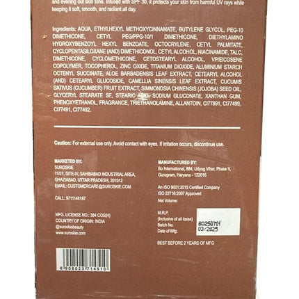 Suroskie My Glow All-In-One Tinted Sunscreen SPF 30 Moisturizer 60 ml Medium Shade