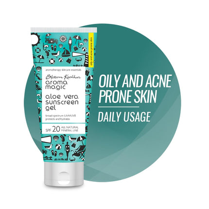 Aroma Magic Aloe Vera Sunscreen Gel 100ml | SPF 20 Protection-100 ml