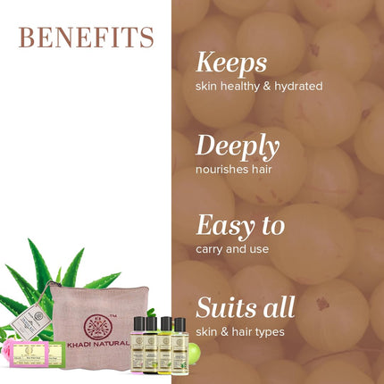 Khadi Natural Travel Kit | Skincare & Haircare