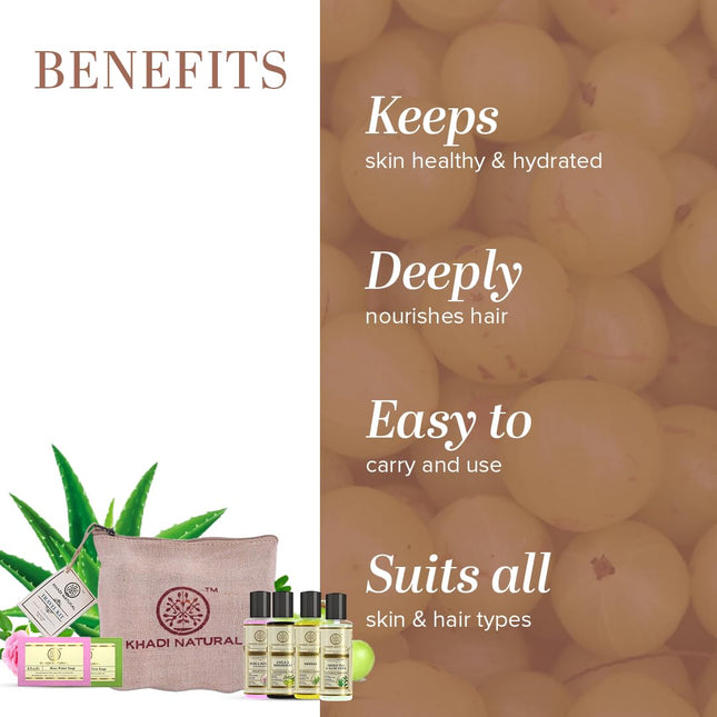 Khadi Natural Travel Kit | Skincare & Haircare
