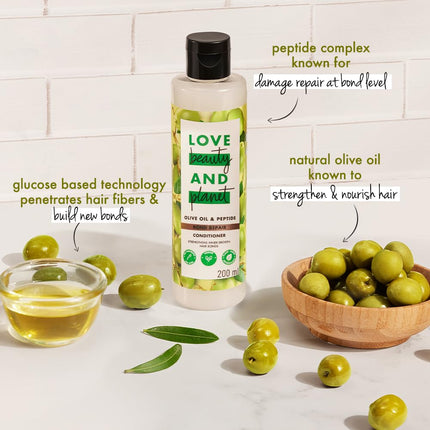 Love beauty & planet olive oil & peptide bond repair conditioner-200ml