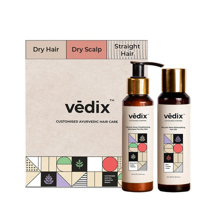 Vedix Ayurvedic Hair Care Combo Pack Hair Oil and Shampoo - 200 ml
