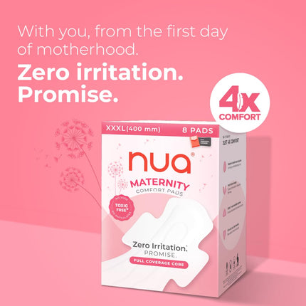 Nua Maternity Comfort Pads | XXXL 400mm | Pack of 8