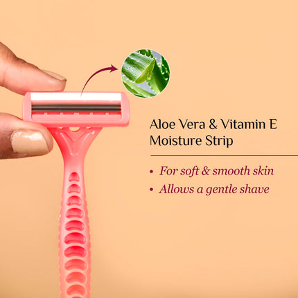 Carmesi Disposable Body Razors for Women - Pack of 5