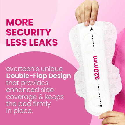 Everteen XXL Sanitary Napkin Pads with Cottony-Soft XX-Large, 320mm
