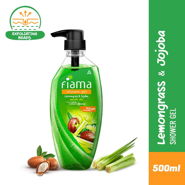 Fiama Body Wash Shower Gel Lemongrass & Jojoba, 500ml