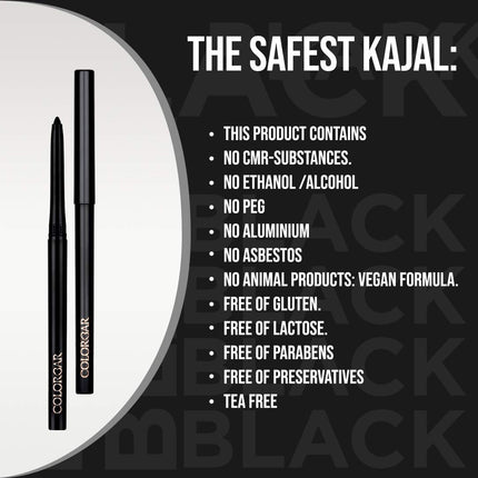 Colorbar Cosmetics Matte Intensely Rich Pencil Kajal-Creatively, Black, 0.30G