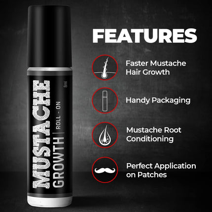 Beardo Mustache Growth Roll On 8 ml
