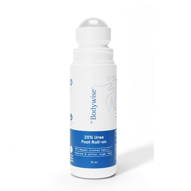 Be Bodywise 20% Urea Foot Cream Roll On | With 2% Lactic Acid, Olive Oil & Vitamin E