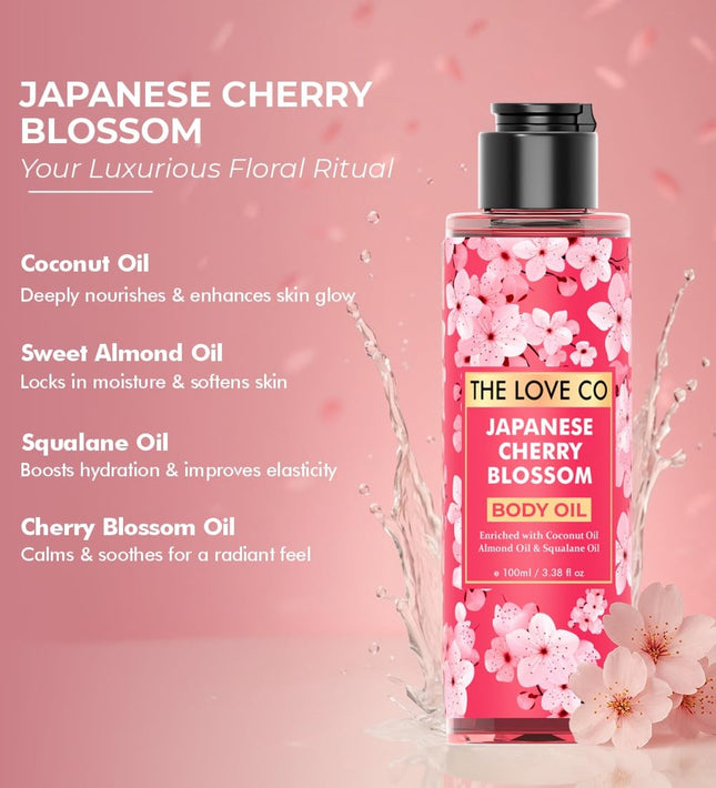 THE LOVE CO. Body Oil | With Coconut, Almond & Jojoba Oils-100ml