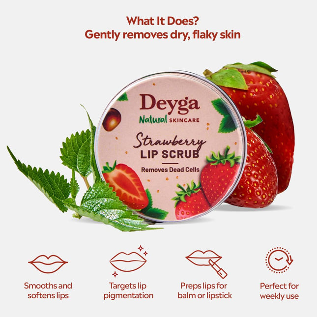 Deyga Strawberry Lip Scrub (16 g)