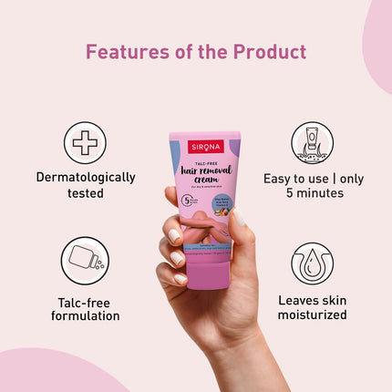 Sirona Hair Removal Cream, Bikini Hair Removal Cream-50 gm