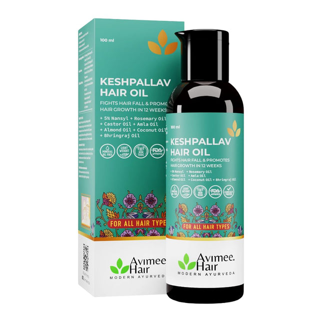 Avimee Herbal Keshpallav Hair Oil for Hair Growth-100ml