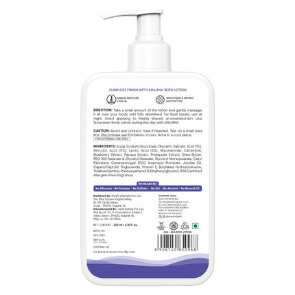 Aravi Organic 10% AHA + 1% BHA Body Lotion-200 ml