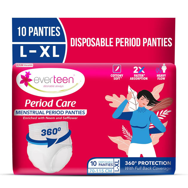Everteen Period Care Disposable Period Panties For Women (10 Panties)