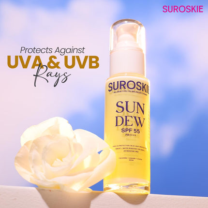 SUROSKIE SUN DEW SPF 55 PA++++ (50gm) | For UVA/B Protection Sunscreen