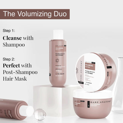 Bare Anatomy Volumizing Shampoo + Hair Mask Kit -250ml + 250g