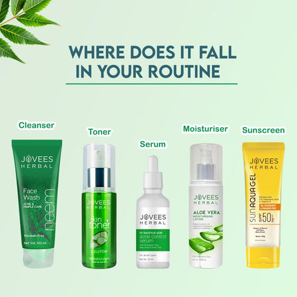 Jovees Herbal Neem Face Wash With Neem & Tea Tree Extracts For Men & Women | 120 ML