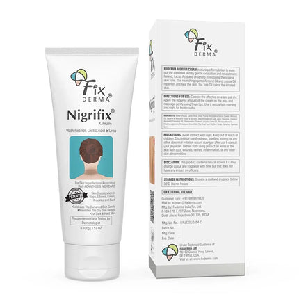 Fixderma Nigrifix Cream for Acanthosis Nigricans with Lactic Acid For Body Parts-100 gm