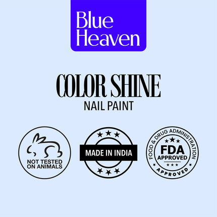 Blue Heaven Color Shine Nail Polish Set for Women | Pack of 5