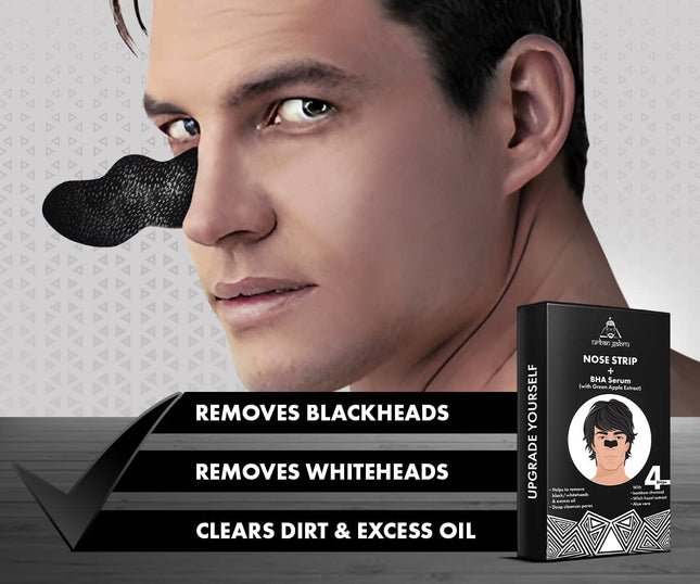 UrbanGabru Nose Strip with BHA Serum | Nose Strips for Blackhead-4 Strips