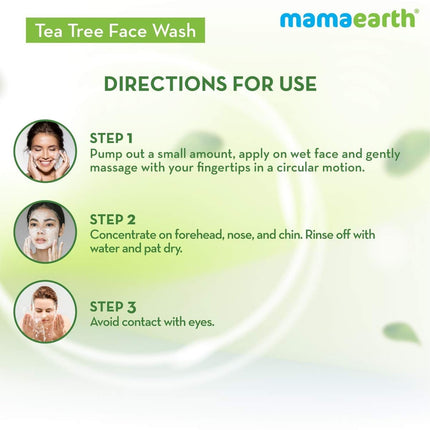 Mamaearth Tea Tree Oil Control Face Wash For Men & Women | 250 ml
