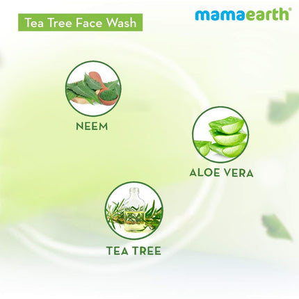 Mamaearth Tea Tree Oil Control Face Wash For Men & Women | 250 ml