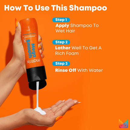 Matrix Mega Smooth Professional Shampoo Shea Butter & Amino Acids, for Frizzy Hair-200ml