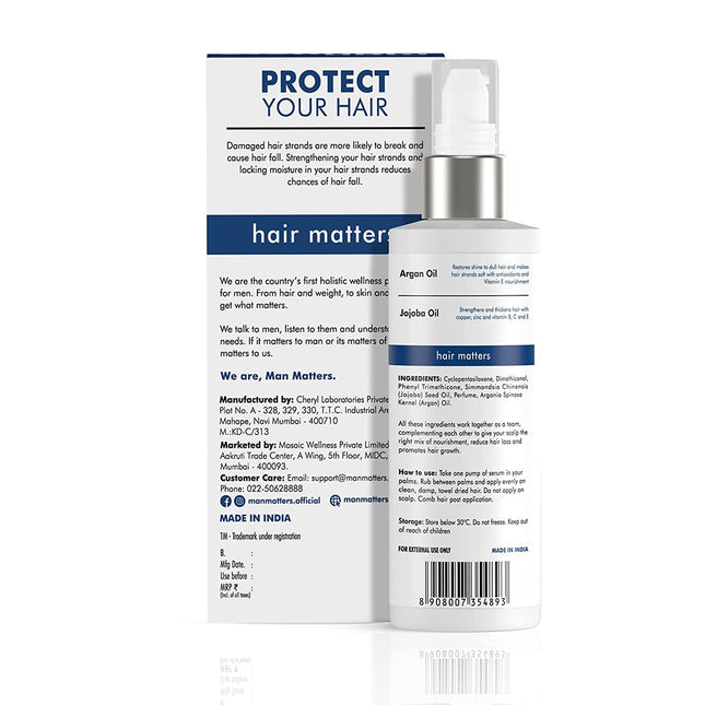 Man Matters Hair Serum for Men With Jojoba and Argan oil-90ml