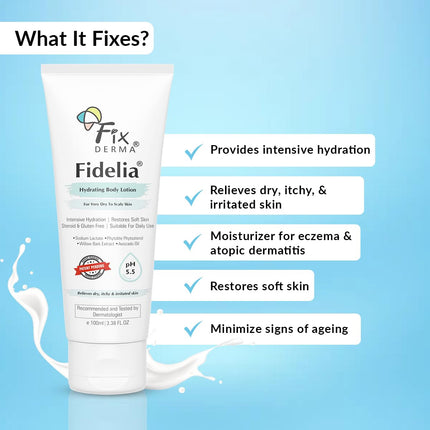 Fixderma Fidelia Hydrating Body Lotion 100 ml (Pack of 1)