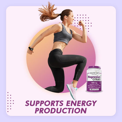 HealthyHey Nutrition Magnesium Citrate-120 Vegetable Capsules