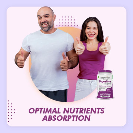 Healthy Hey Nutrition Digestive Enzymes 120 Vegetable Capsules