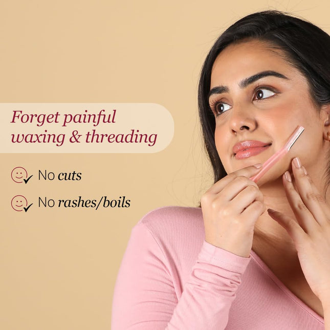 Carmesi Reusable Face Razor for Women Facial Hair- 3 Razors