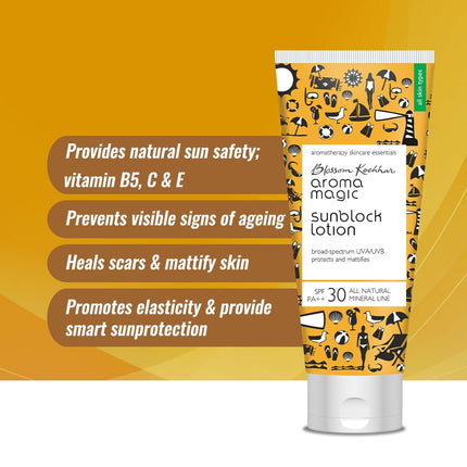 Aroma Magic Matte Sunblock Sunscreen Lotion | SPF 30 PA++ Protection-100ml