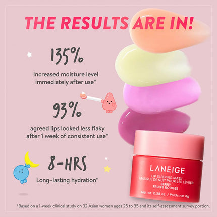 Laneige Lip Sleeping Mask | Moisturizing Lip Treatment with Vitamin C + Shea Butter -8g