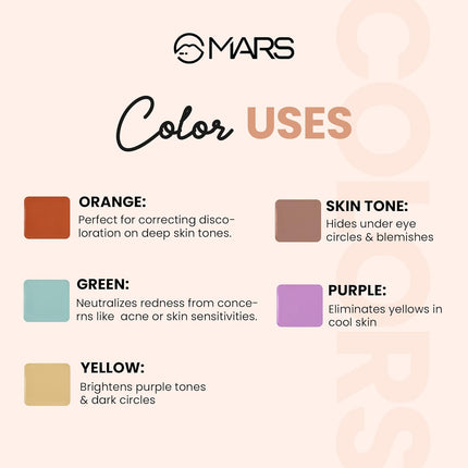 MARS Cover Rangers Creamy Matte Concealer And Corrector Palette-24GM