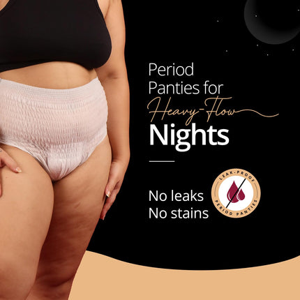 Carmesi Disposable Period Panties for Women & Girls - Pack of 10 (M-L)