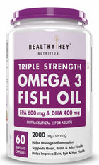 HealthyHey Nutrition Fish Oil Omega 3 60 Softgel