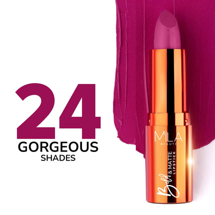 Mila Beauté Bold & Matte Long-Lasting Lipstick-4.2g