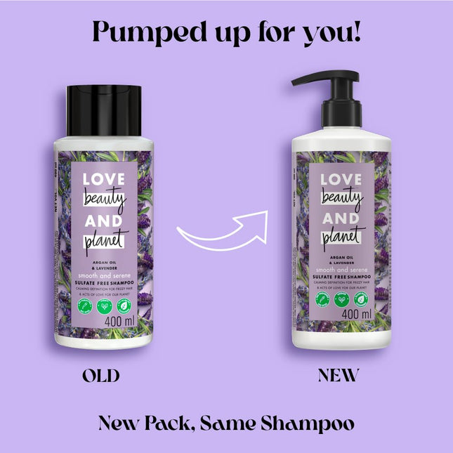 Love Beauty And Planet Argan Oil and Lavender Shampoo-400ml