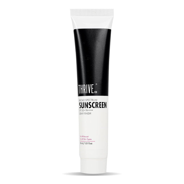 ThriveCo Water-based Sunscreen | Broad Spectrum & Spf 50 Pa++++ | UV A & UV B Protection -30ml