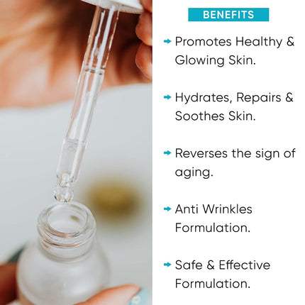 UrbanBotanics 2.5% Hyaluronic Acid Serum For Women & Men with Dry, Normal & Oily Skin, 30 ml